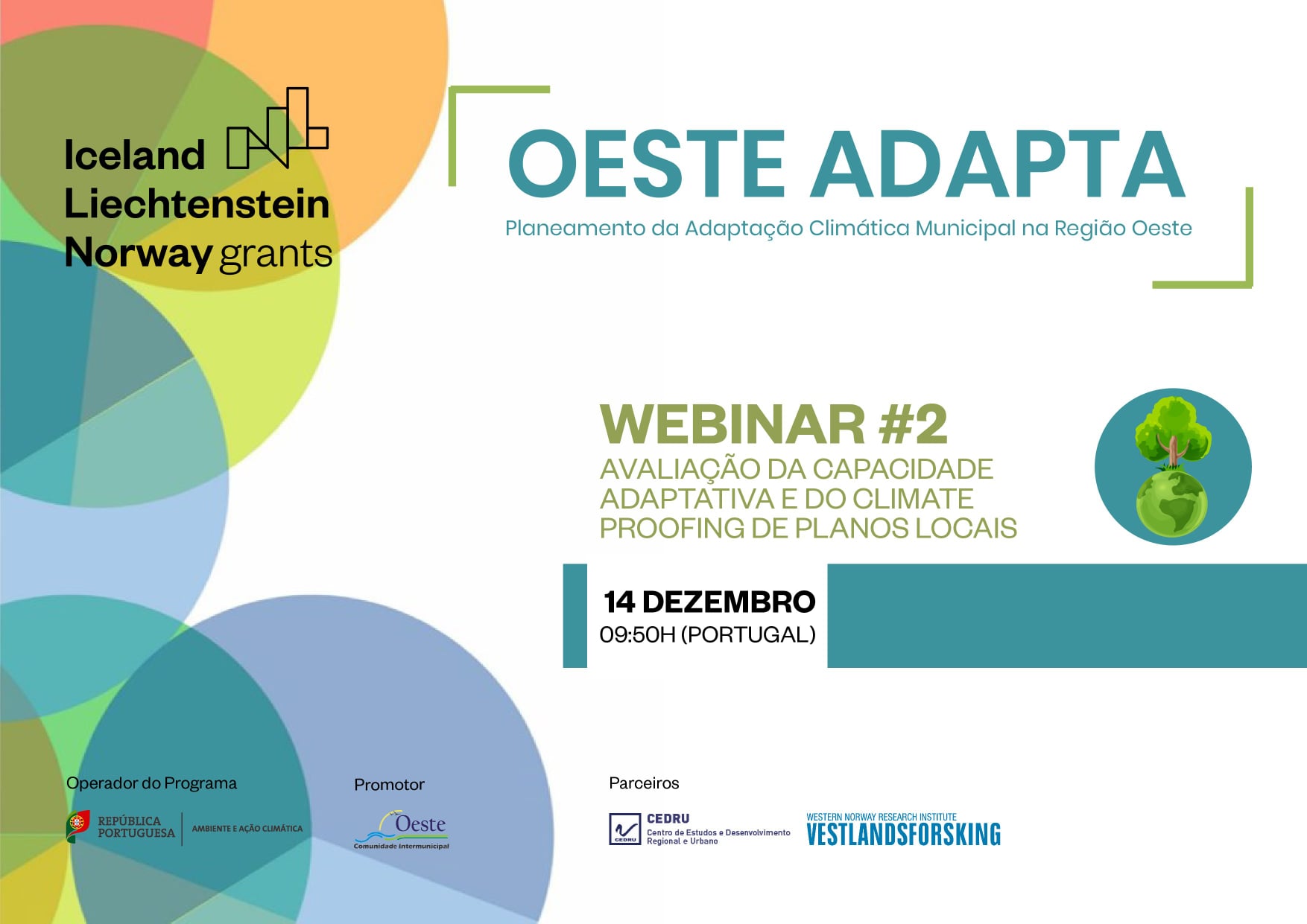 Imagem não disponível sobre: Webinar Projeto Oeste Adapta - 14 Dezembro - 9h50
