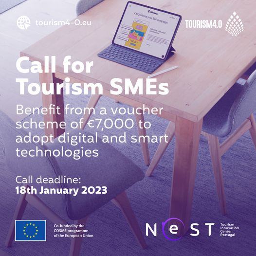 Imagem não disponível sobre: Tourism 4.0 | Candidaturas até 18 de janeiro 2023 